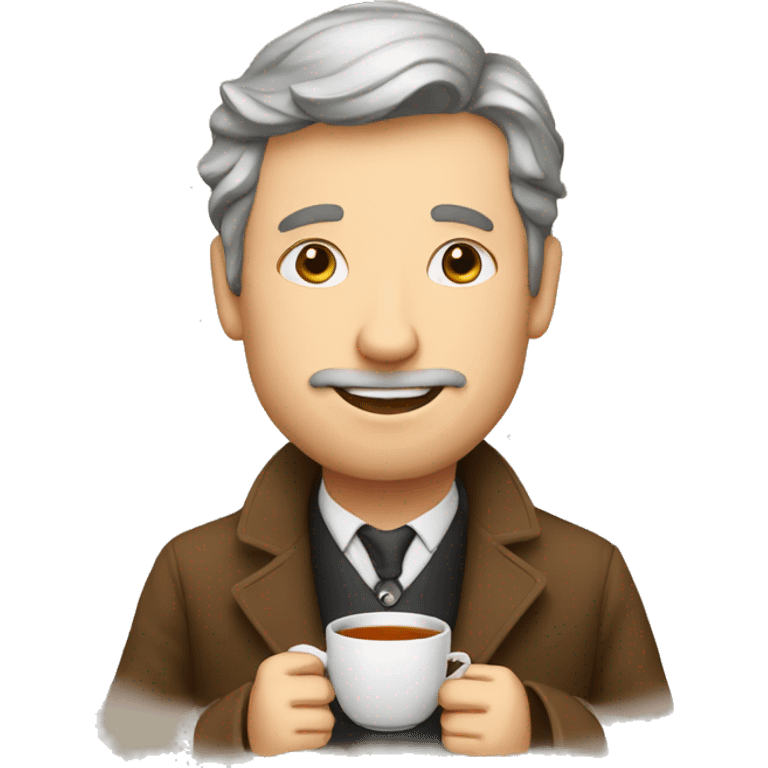 Englishman with cup of tea emoji