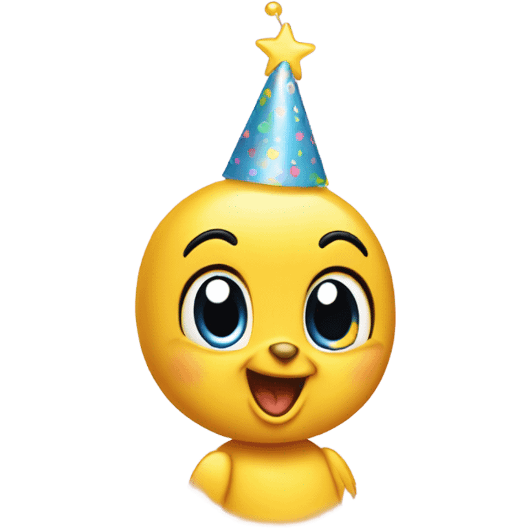 Tweety birthday, cartoon character emoji