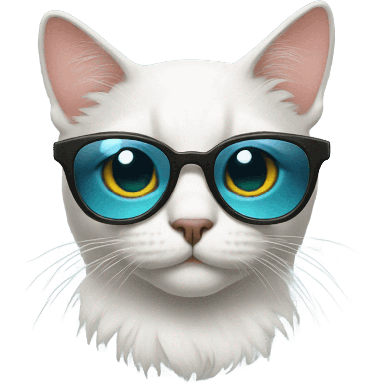 cat with cool glases emoji