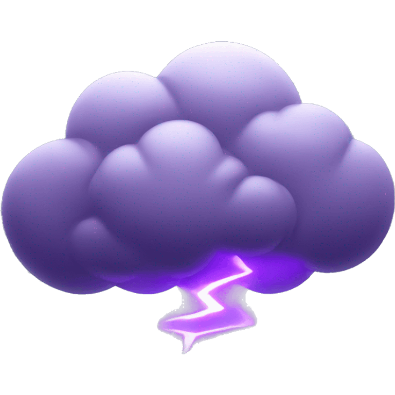 Storm clouds with Purple lighting  emoji