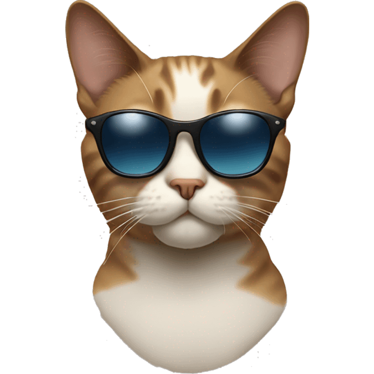 Cat sunglasses attitude emoji