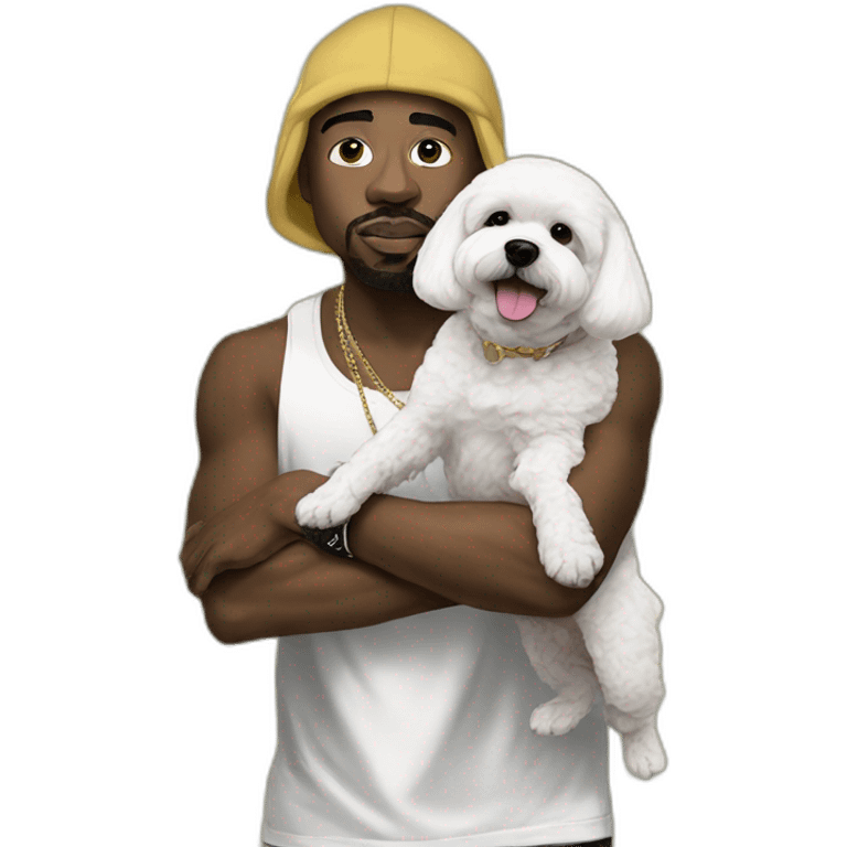 rappers whit bichon emoji