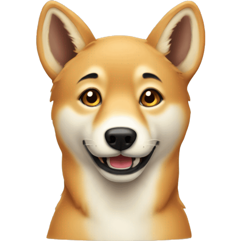 Cute dingo emoji