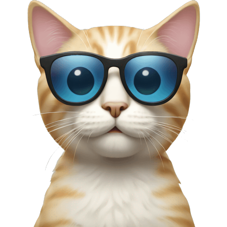 cat wearing sun glasses  emoji