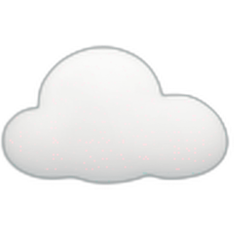 minimal in light blue color cute cloud no face emoji