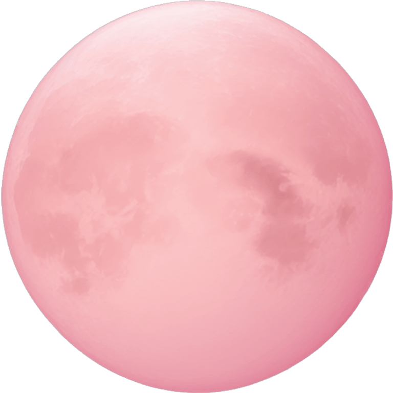 Light pink pink moon emoji