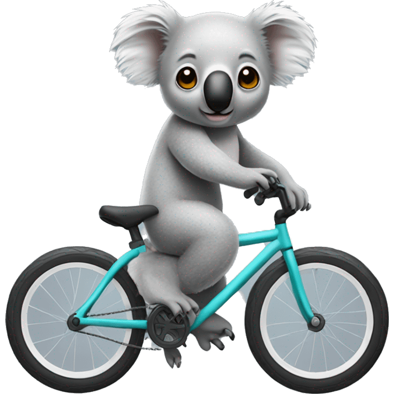 Koala wearing BMX helmet emoji