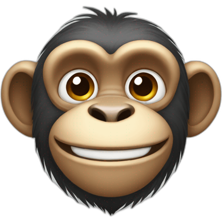 Monkey smiling emoji