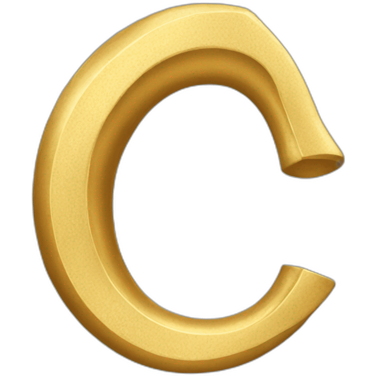 gold fat horseshoe  emoji