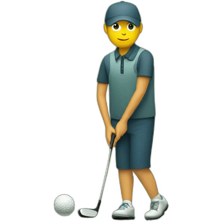 Welsh person golfing emoji