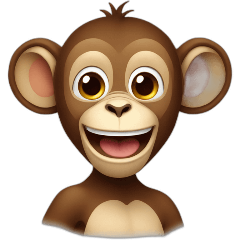 Monkey the lufe excited emoji