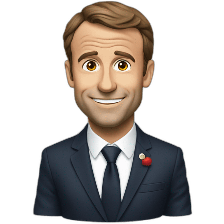 Macron qui fait ses besoins emoji