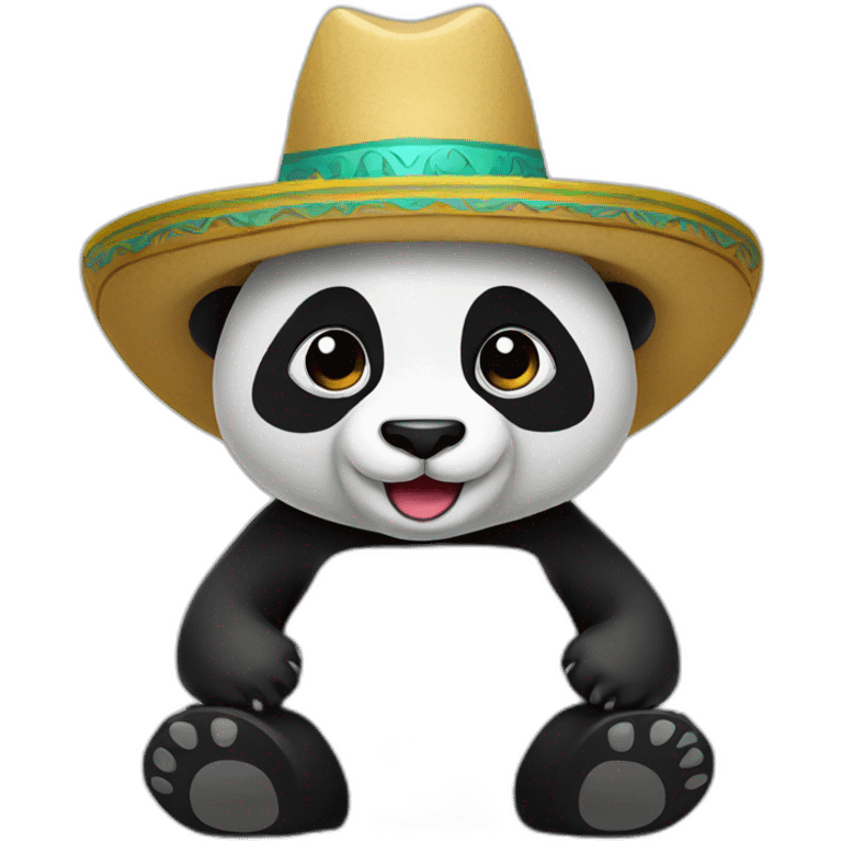 panda with sombrero emoji