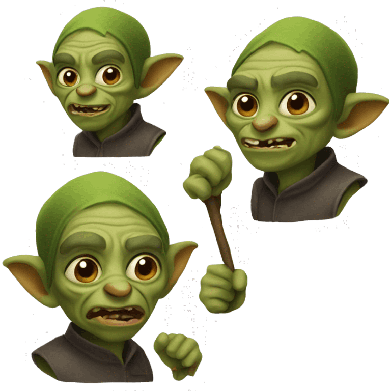 Goblin che fa le marachelle emoji