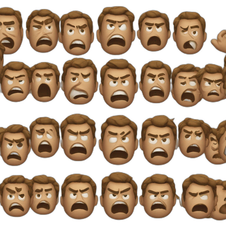 Angry world emoji