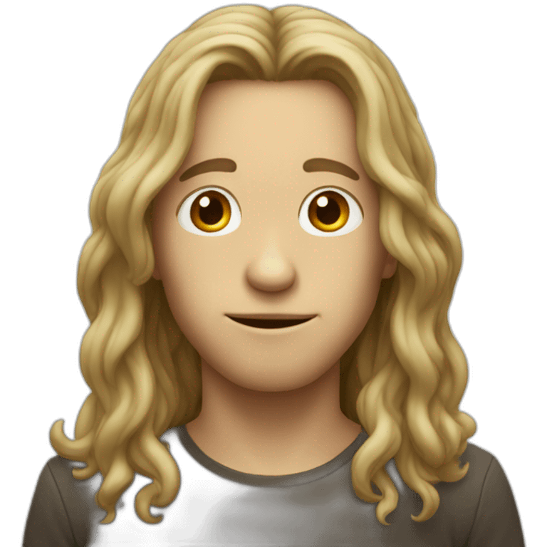 little guy with long hair and big nose emoji