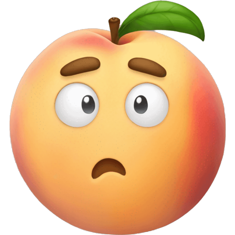 Peach that says gust emoji