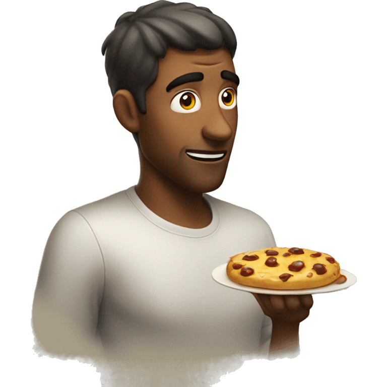 Guy looking at something he thinks is extremely delicious  emoji