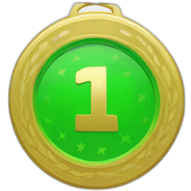 green medal emoji