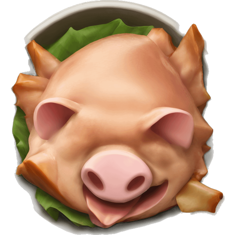 lechon with lechon tray emoji