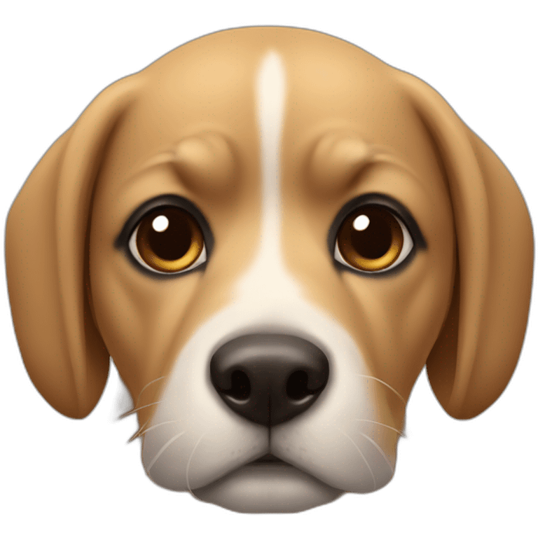 Brazilian-caramel-dog-black nose emoji