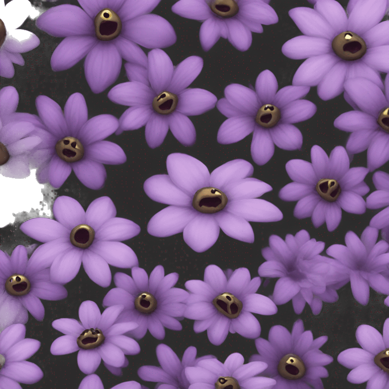 goth flowers emoji