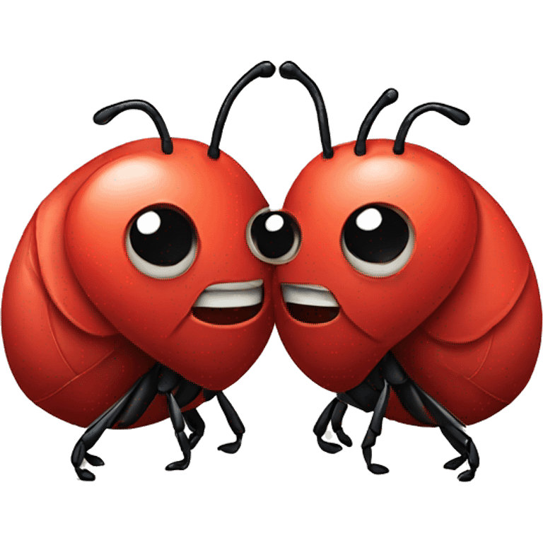 Two bugs in love emoji