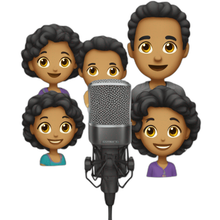 Nagui Fam with microphone emoji