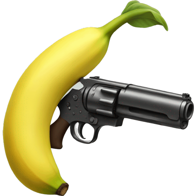 Banana with gun  emoji