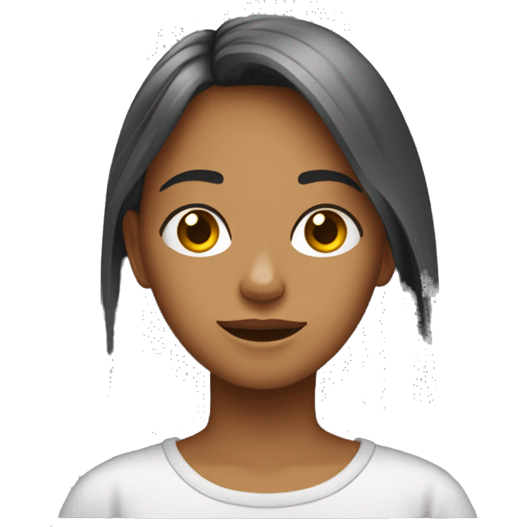 una adolescente con la habitación desordenada  emoji