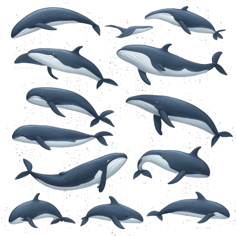 working whales emoji