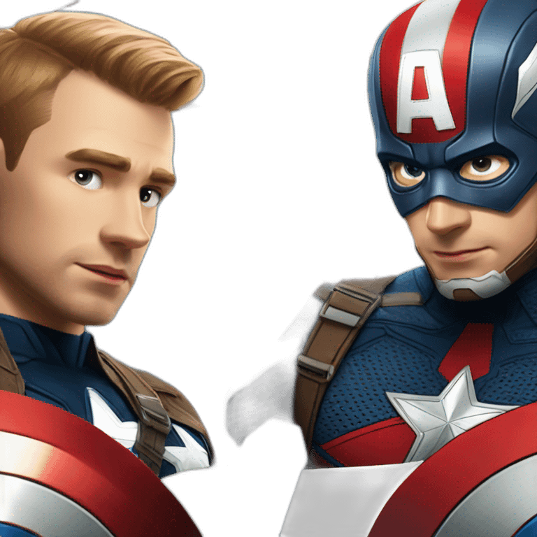 Captain America and Spyder man emoji