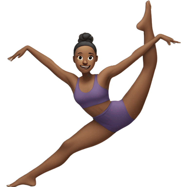 Woman doing the splits emoji