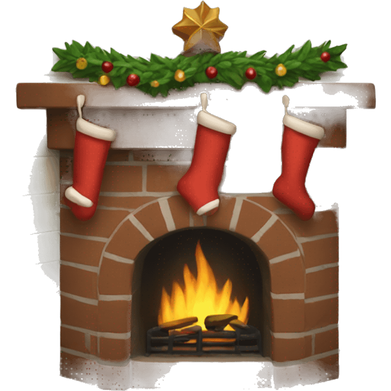 christmas fireplace emoji