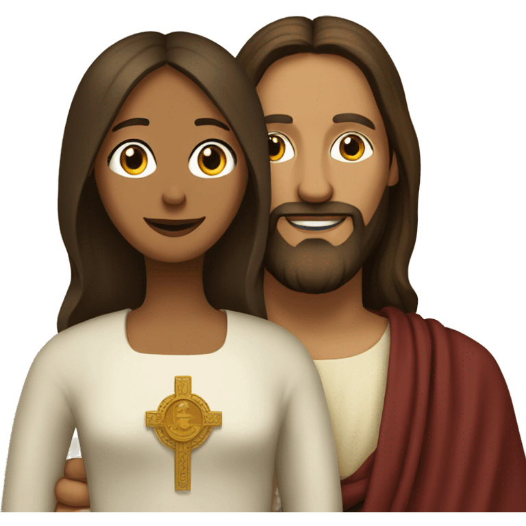 Jesus with Dalia lama  emoji