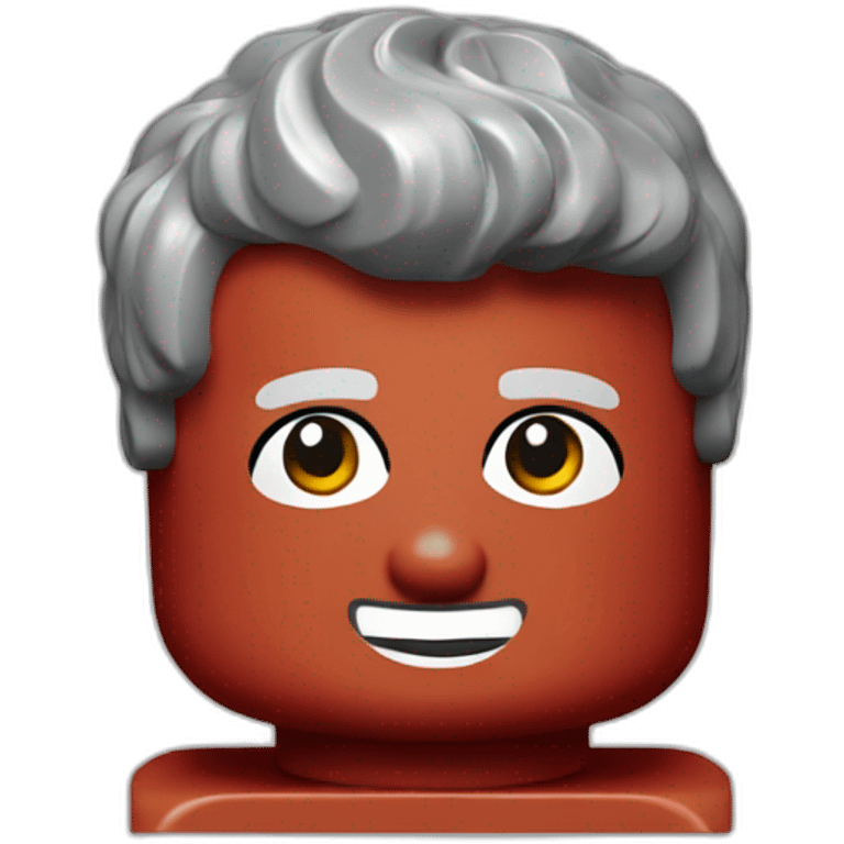 Lego red brick man emoji