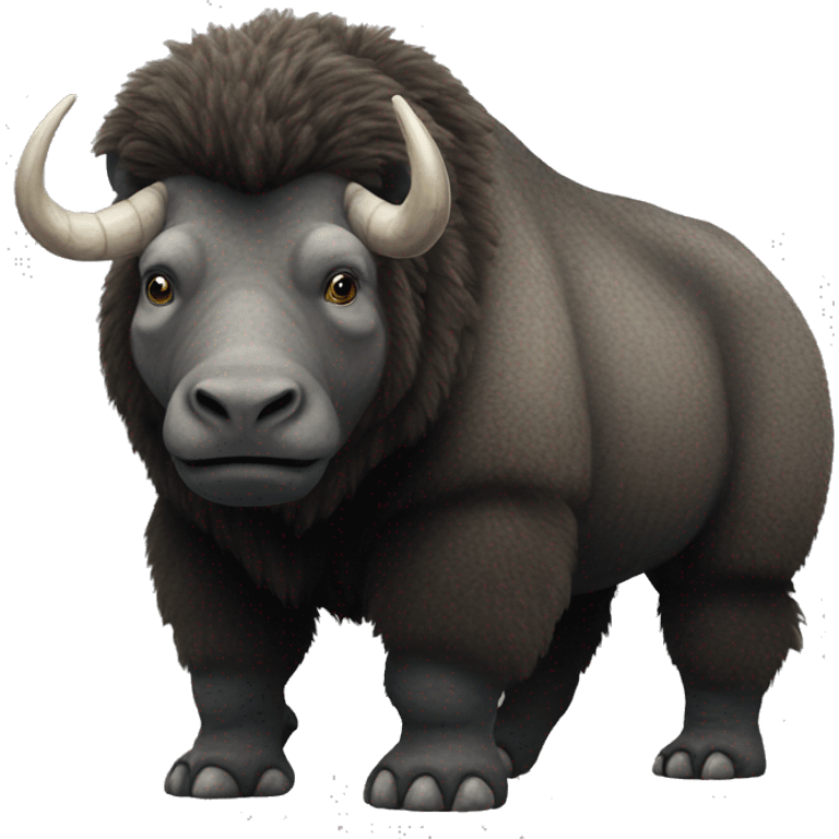 Woolly Rhinoceros Full Body emoji