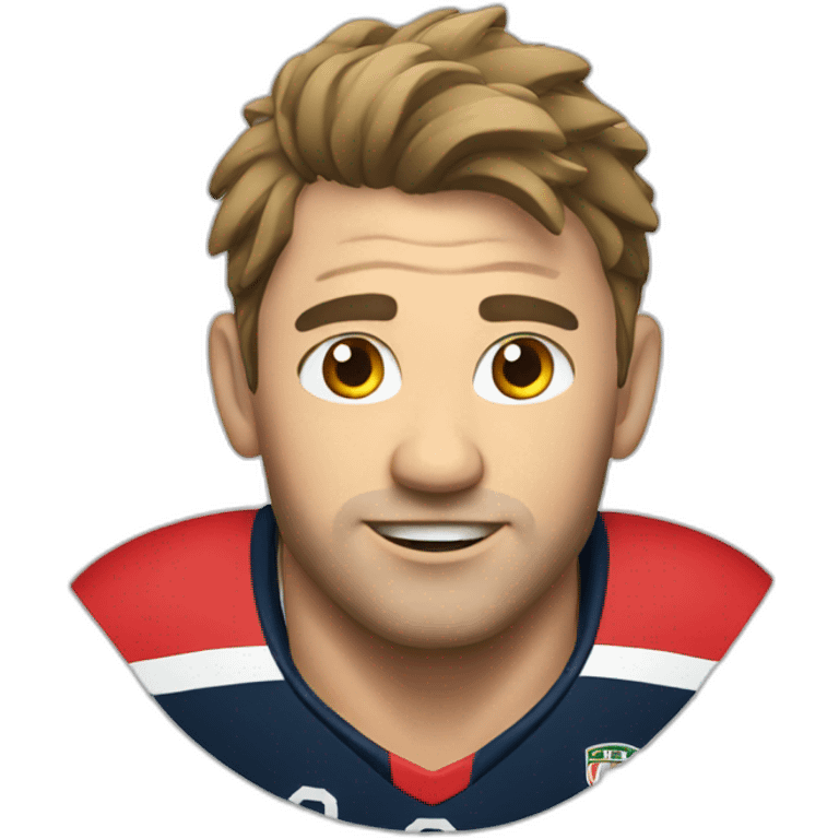 A rugby player emoji