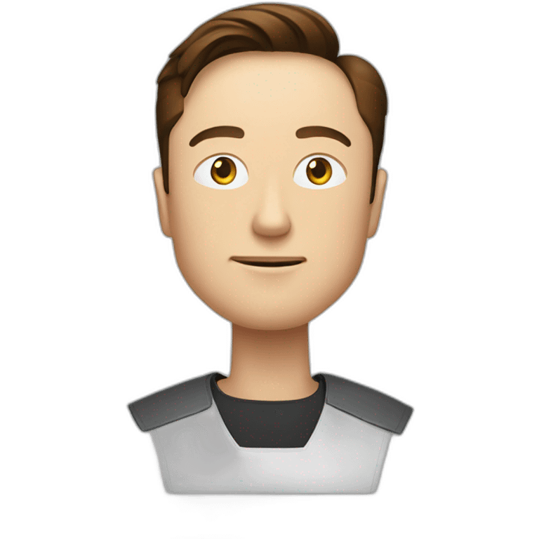 Elon musk with fusee emoji