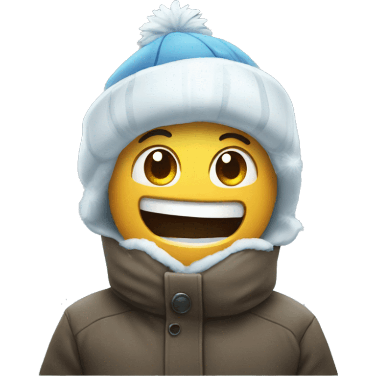 Excited freezing cold  emoji