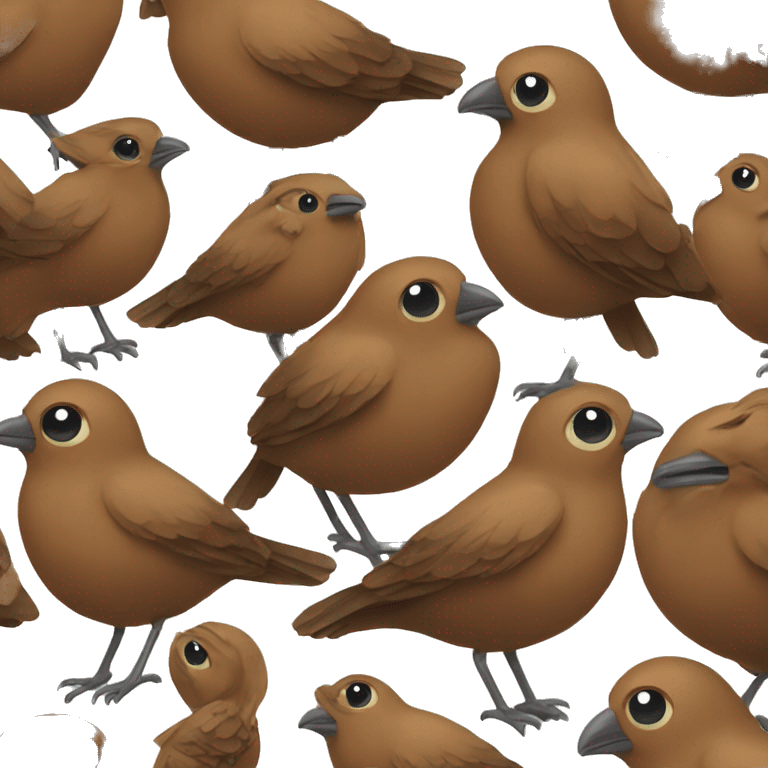 Brown bird emoji