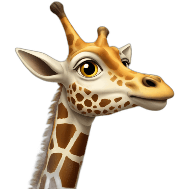 Girafe diable emoji