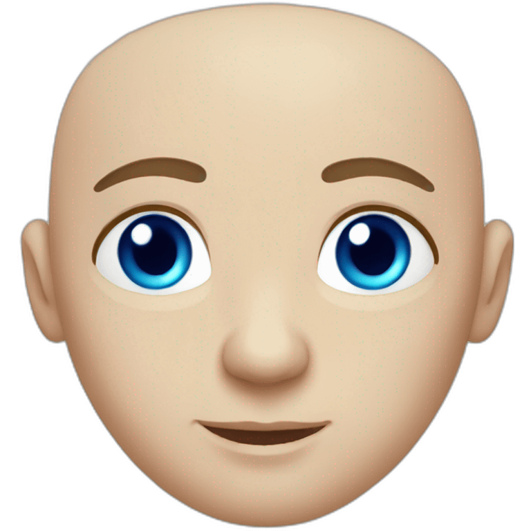 bald pretty brave slavic blue-eyed guy emoji