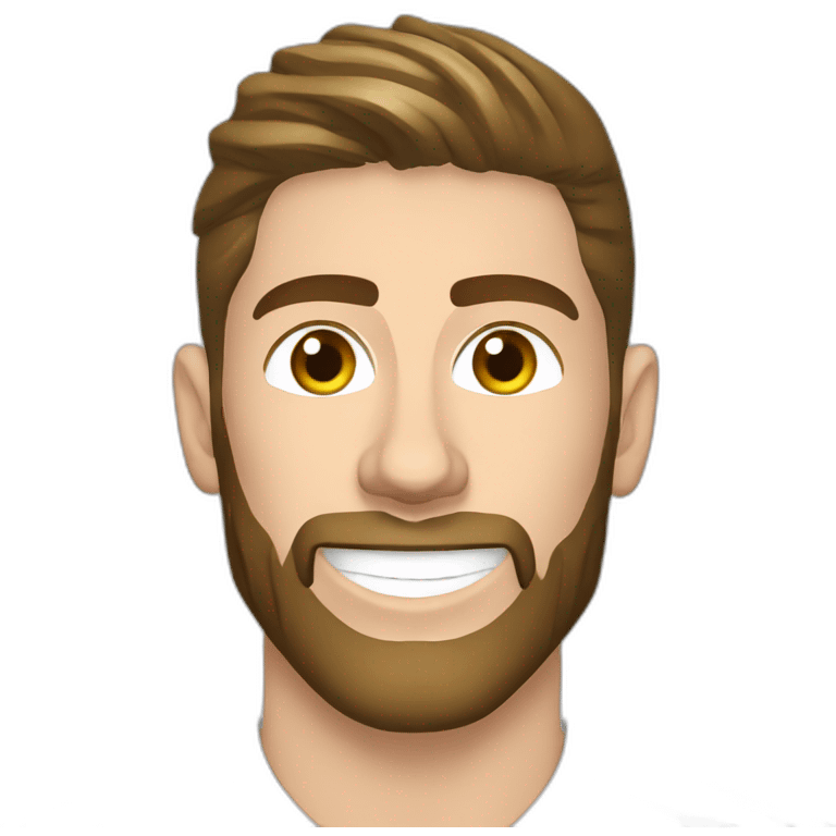 sergio ramos, real madrid, soccer emoji