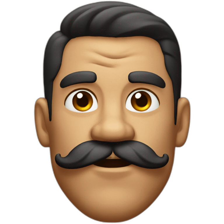 Muscle mustache expressive Cuban man emoji