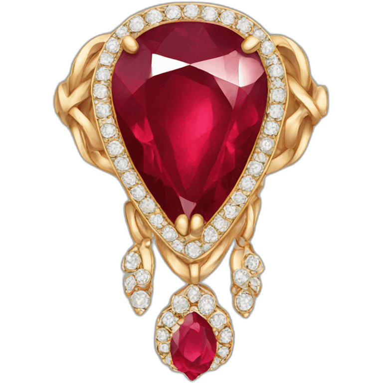 Ruby jewelry  emoji