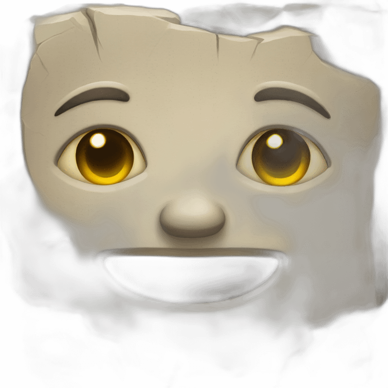 Stone face  emoji