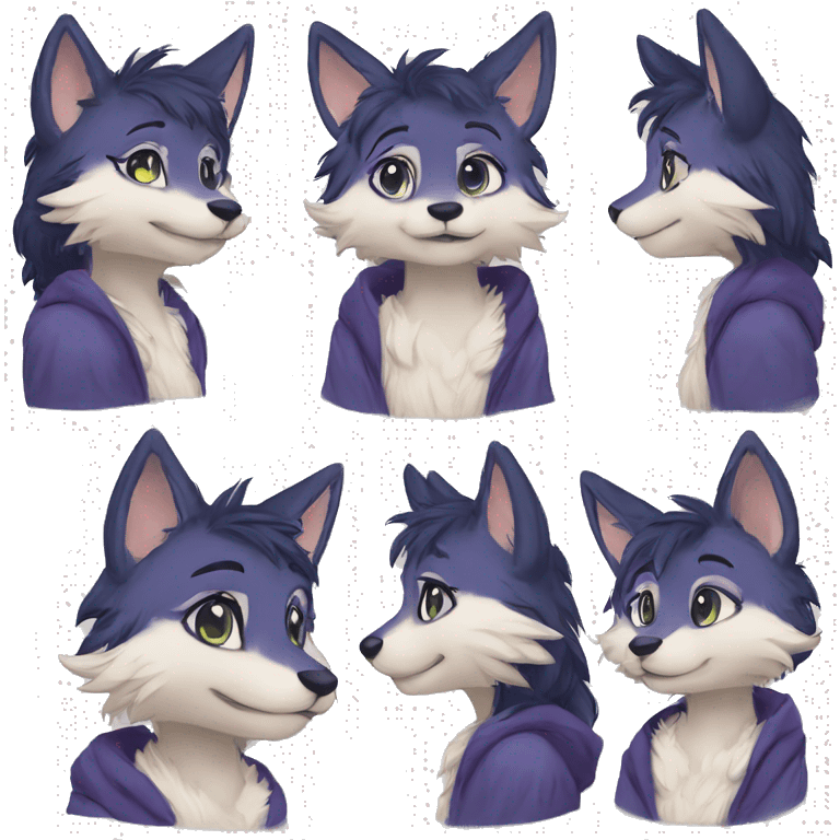 Shy anthro furry by Falvie, LiLaiRa, griffsnuff, AngieWolf emoji