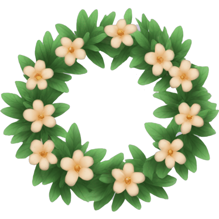 flower wreath emoji