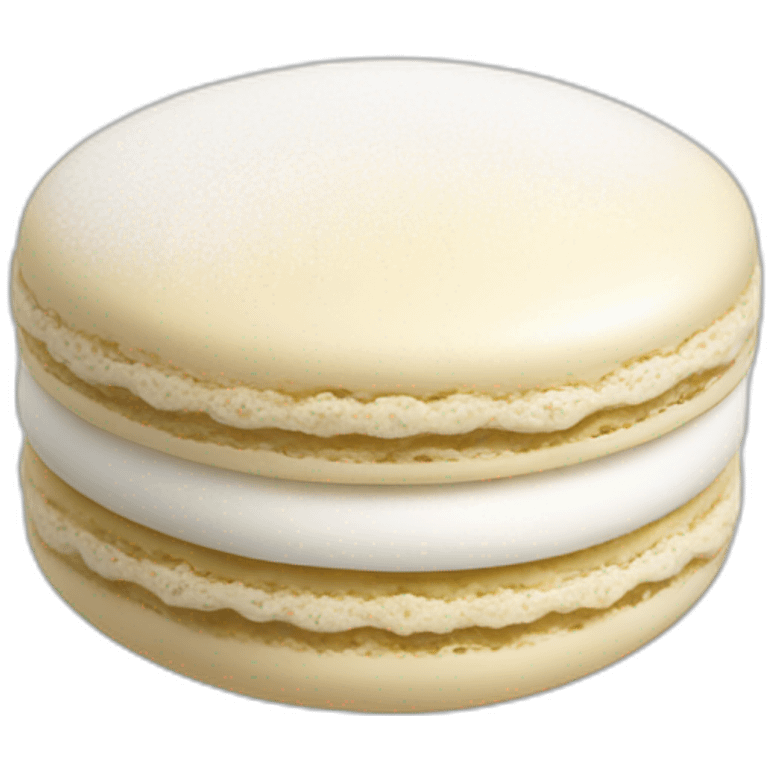 creamy snow Macaron emoji